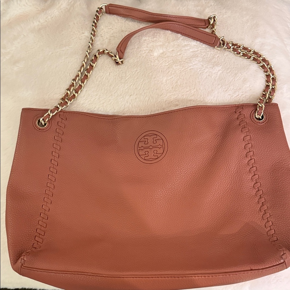 TORY BURCH SOFT LEATHER TOTE